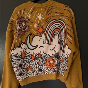 Spiritual Gangster Cardigan with Eye and Beautiful Back Design